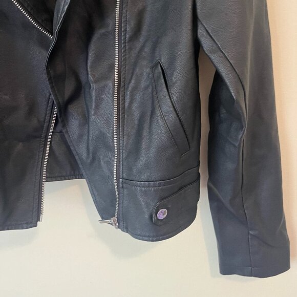 Dynamite Faux Leather Black Jacket - Picture 4 of 5